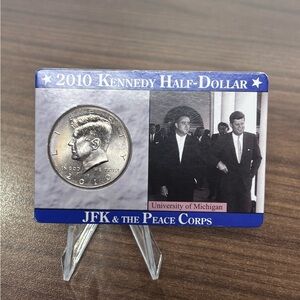 2010 Kennedy Half-Dollar U.C. JFK & The Peace Corps Mint Condition With Speech